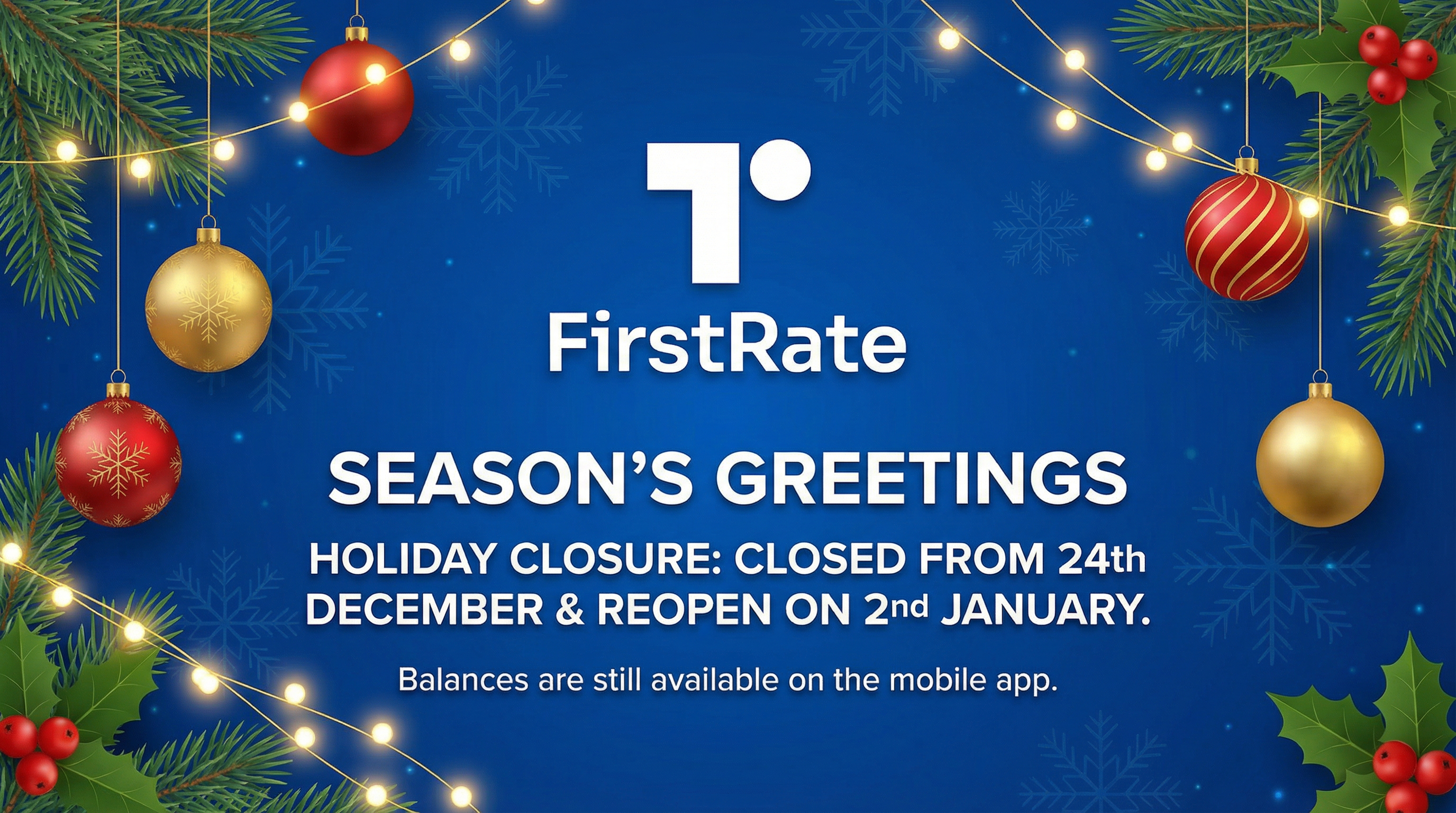 Christmas Closure